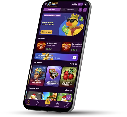 Installeer de Duckysino casino-app