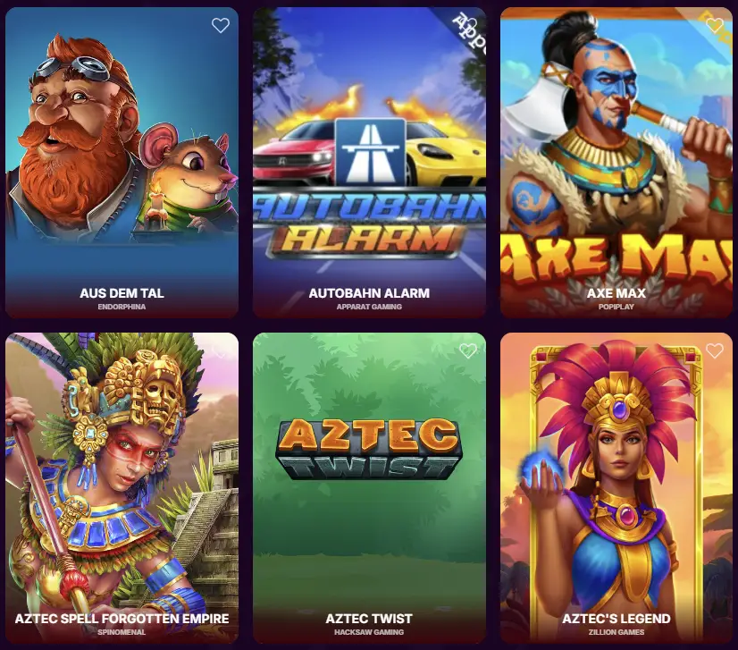 Het aanbod gokautomaten van Duckysino Casino